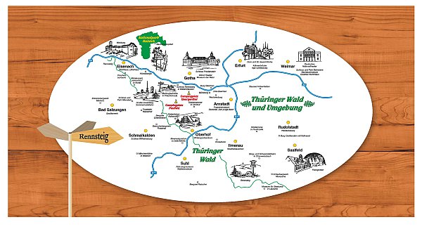 Lageplan Campingplatz Georgenthal